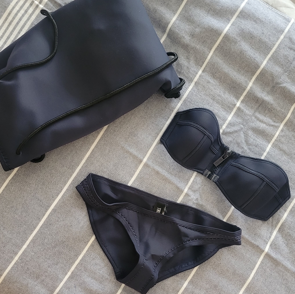 Triangl Neoprene Bikini w/ Carrying Bag - XS top & bottom